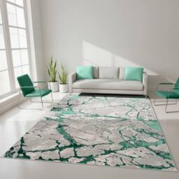 Smart Living Venice Modern Carved Rug - Soft Luxury for Living & Bedroom in Emerald - Size: 200 cm x 290 cm - thumbnail 2