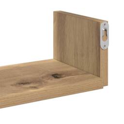Berkfield Home Decorative Wall Shelves 3 pcs Artisan Oak Engineered Wood in Brown - thumbnail 7