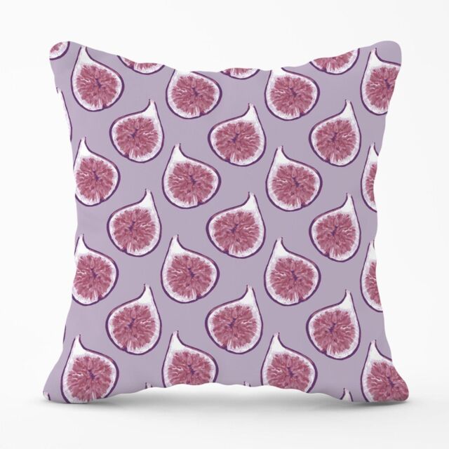 Warren Reed - Designer Modern Fig Pattern Outdoor Cushion in Purple - Size: 45 cm x 45 cm - image 1