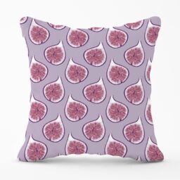 Warren Reed - Designer Modern Fig Pattern Outdoor Cushion in Purple - Size: 45 cm x 45 cm - thumbnail 1