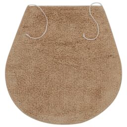 Berkfield Home Bathroom Mat Set 3 Pieces Fabric Beige - thumbnail 4