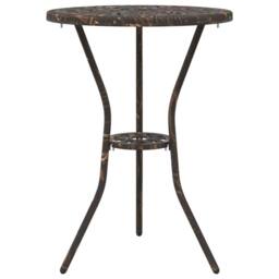 Berkfield Home 3-Piece Garden Bistro Set - Bronze Cast Aluminum - thumbnail 5
