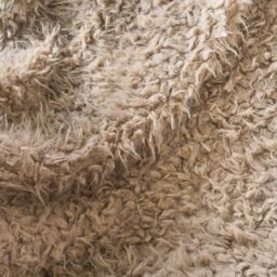 OHS Sofia Faux Fur Fleece Reversible Throw Super Soft Fluffy Blanket in Light Brown - Size: 120 cm x 150 cm - thumbnail 3