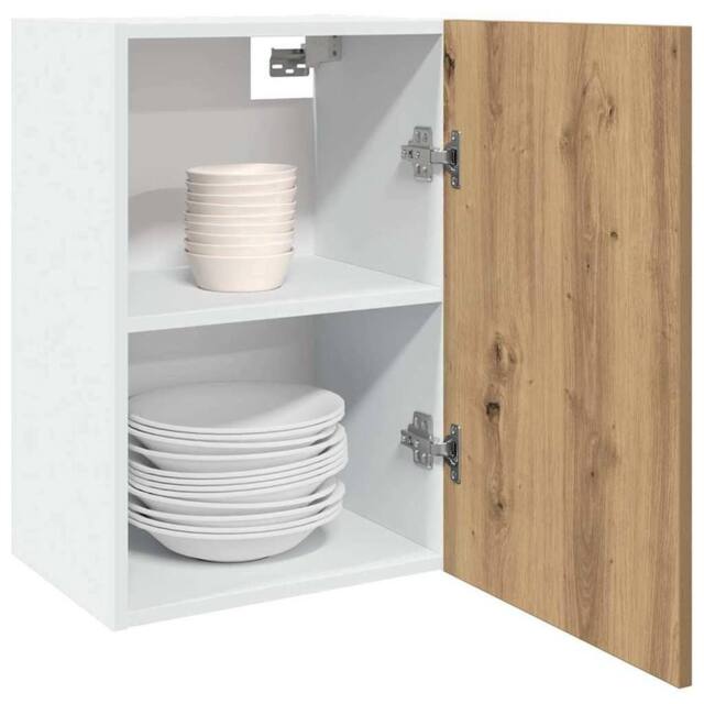 Berkfield Home Hanging Cabinet Lyon Artisan Oak 40x31x60 cm Engineered Wood in Brown - Size: 40 x 31 x 60 cm - image 1