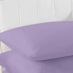 K Collection Percale Percale Fitted Sheet in Lilac - Size: Single - thumbnail 2