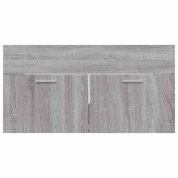 Berkfield Home 2 Piece Bathroom Furniture Set Grey Sonoma Engineered Wood - thumbnail 8