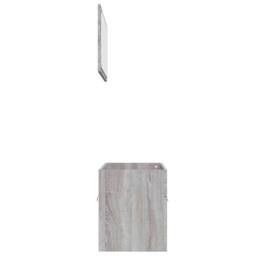 Berkfield Home 2 Piece Bathroom Furniture Set Grey Sonoma Engineered Wood - thumbnail 6