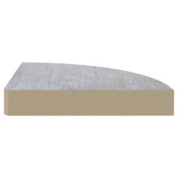Berkfield Home Wall Corner Shelves 2 pcs Concrete Grey 25x25x3.8 cm MDF - thumbnail 6