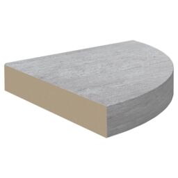 Berkfield Home Wall Corner Shelves 2 pcs Concrete Grey 25x25x3.8 cm MDF - thumbnail 5