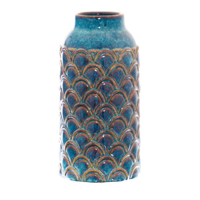 Love Lace Seville Collection Large Indigo Scalloped Vase in Blue - image 1