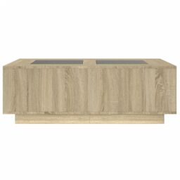 Berkfield Home Coffee Table with Infinity LED Sonoma Oak 116x69x40 cm in Brown - Size: 116 x 69 x 40 cm - thumbnail 6