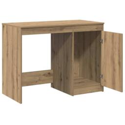 Berkfield Home Elegant Desk Artisan Oak 100x50x76 cm Engineered Wood in Brown - Size: 100 x 50 x 76 cm - thumbnail 5
