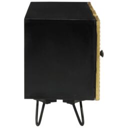 Berkfield Home TV Cabinet 110x30x45 cm Solid Wood Mango in Gold - Size: 110 x 30 x 45 cm - thumbnail 5