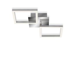 BRILONER Chrome Silver 2x5.5W LED Ceiling Light - thumbnail 1