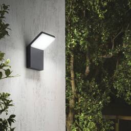 Netlighting Style LED 1 Light Outdoor Wall Light Anthracite IP54 in Black - thumbnail 2