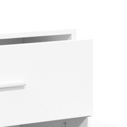 Berkfield Home Sideboard White 60x31x70 cm Engineered Wood - Size: 60 x 31 x 70 cm - thumbnail 8