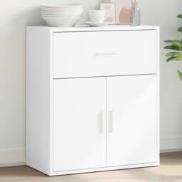 Berkfield Home Sideboard White 60x31x70 cm Engineered Wood - Size: 60 x 31 x 70 cm - thumbnail 2