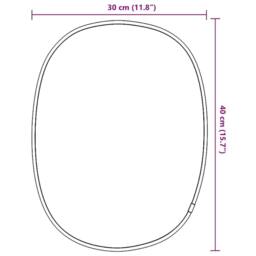 Berkfield Home Wall Mirror Silver 40x30 cm - thumbnail 7