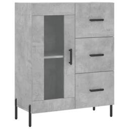 Berkfield Home Highboard Concrete Grey 69.5x34x180 cm Engineered Wood - thumbnail 7