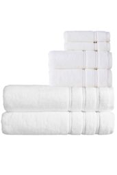 CHRISTY 'Antalya' 100% Turkish Cotton 6 Piece Luxury Bath Sheet Set in White - thumbnail 1