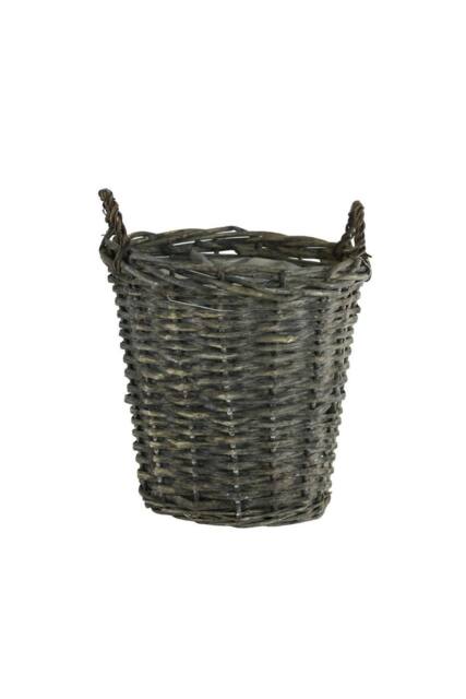 KDMD Grey Wicker Basket with Liner 23cm 3 Pack - image 1