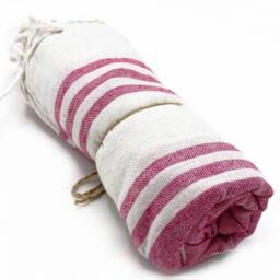 Serenityy Hamman Spa Towel - Sunset Pink - 90x170 cm - Size: Bath Sheet - thumbnail 3