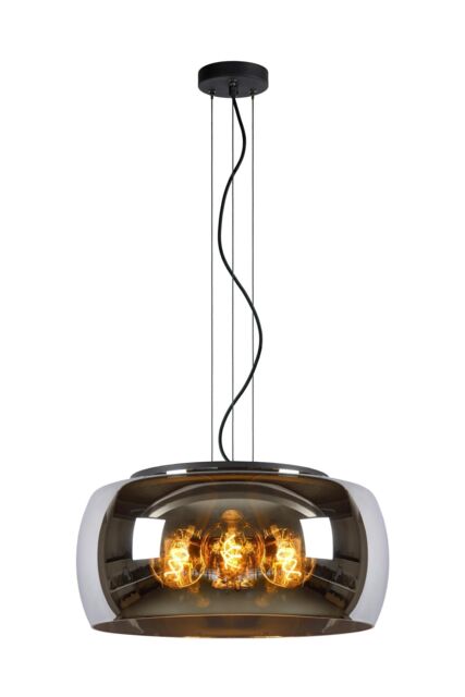 Lucide 'OLIVIA' Dimmable Adjustable Indoor Stylish Modern Pendant Light 3xE27 in Grey - image 1