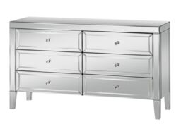 Birlea Valencia 6 Drawer Chest Mirrored in Silver - thumbnail 5