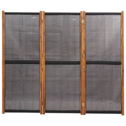Berkfield Home 3-Panel Room Divider Black 210x180 cm - thumbnail 4