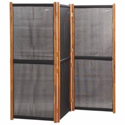 Berkfield Home 3-Panel Room Divider Black 210x180 cm - thumbnail 3