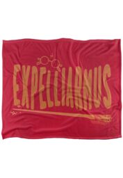 Warner Brothers Harry Potter The Hogwarts School Expelliarmus Blanket 152 x 127 cm in White - thumbnail 1