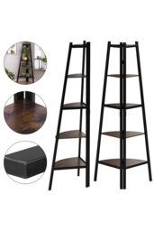5-Tier Vintage Plant Stand in Brown - thumbnail 4