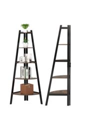 5-Tier Vintage Plant Stand in Brown - thumbnail 5