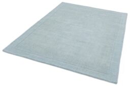 The Rug Shop UK Handmade Luxurious Modern Plain Wool Easy To Clean Area Rug in Duck Egg Blue - Size: 200 cm x 290 cm - thumbnail 3