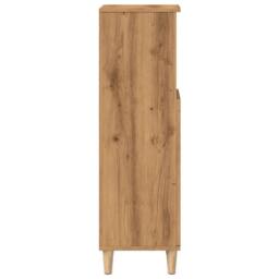 Berkfield Home Bathroom Cabinet Artisan Oak 30x30x100 cm Engineered Wood in Brown - Size: 30 x 30 x 100 cm - thumbnail 6