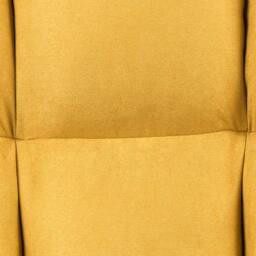 Wyld and Coco Yellow Rocking Chair Polyester Upholstery Biscuit Tufting Rubber - thumbnail 7