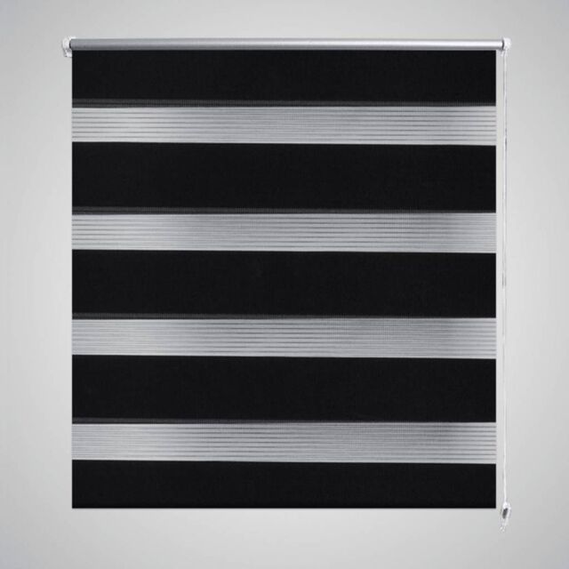 Berkfield Home Zebra Blind 40 x 100 cm Black - image 1