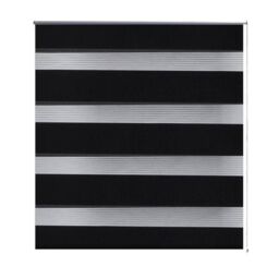 Berkfield Home Zebra Blind 40 x 100 cm Black - thumbnail 2