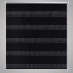 Berkfield Home Zebra Blind 40 x 100 cm Black - thumbnail 4