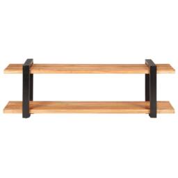 Berkfield Home TV Cabinet 130x40x40 cm Solid Acacia Wood in Brown - Size: 130 x 40 x 40 cm - thumbnail 3