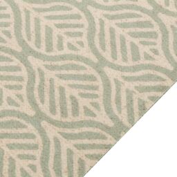 Berkfield Home Kitchen Rug Washable Leaves 45x150 cm Velvet in Green - thumbnail 3