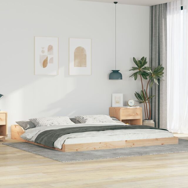 Berkfield Home Brown 180 x 210 cm Pine wood - image 1