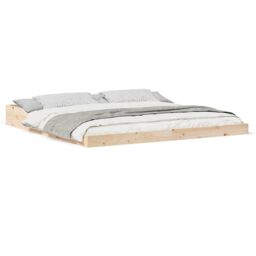 Berkfield Home Brown 180 x 210 cm Pine wood - thumbnail 4