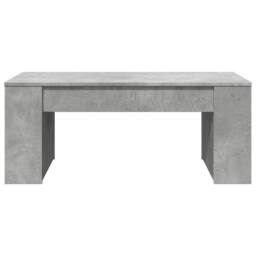 Berkfield Home Coffee Table Concrete Grey 102x55x42 cm Engineered Wood - Size: 102 x 55 x 42 cm - thumbnail 4