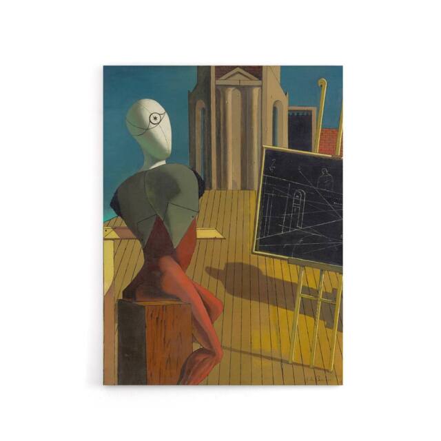 "Artery8 Giorgio De Chirico The Seer Canvas Wall Art Print - Size: W18"" x H24""" - image 1
