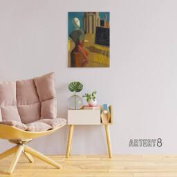"Artery8 Giorgio De Chirico The Seer Canvas Wall Art Print - Size: W18"" x H24""" - thumbnail 3