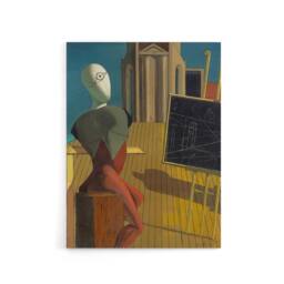 "Artery8 Giorgio De Chirico The Seer Canvas Wall Art Print - Size: W18"" x H24""" - thumbnail 1