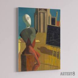 "Artery8 Giorgio De Chirico The Seer Canvas Wall Art Print - Size: W18"" x H24""" - thumbnail 2