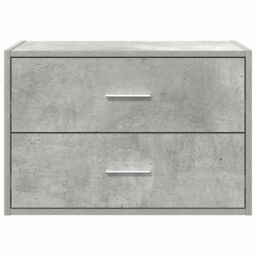 Berkfield Home Cabinet with 2 Drawers Concrete Grey 60x31x40 cm Engineered Wood - Size: 60 x 31 x 40 cm - thumbnail 4