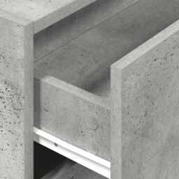 Berkfield Home Cabinet with 2 Drawers Concrete Grey 60x31x40 cm Engineered Wood - Size: 60 x 31 x 40 cm - thumbnail 8